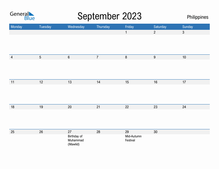 Fillable September 2023 Calendar