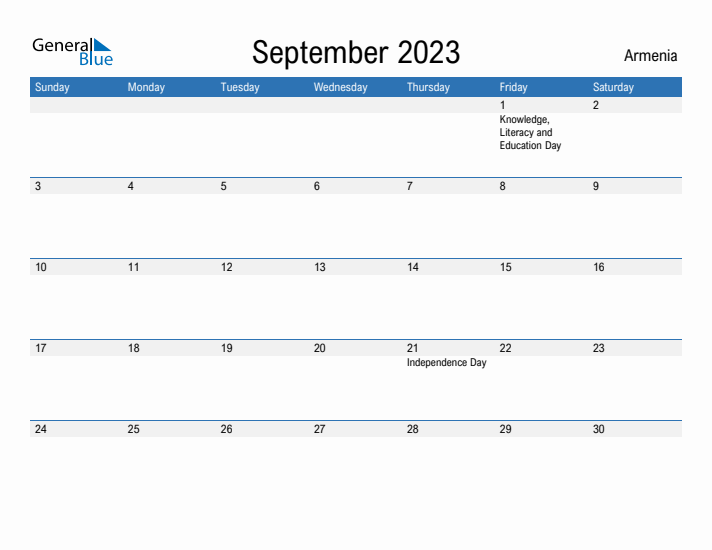 Fillable September 2023 Calendar