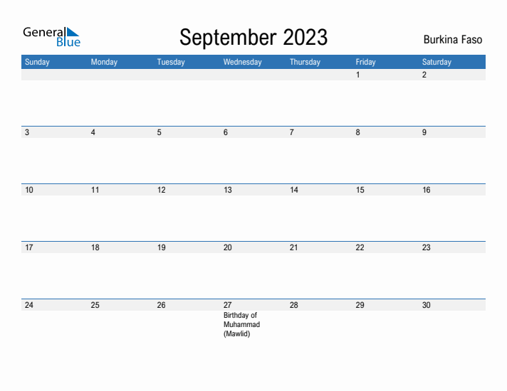 Fillable September 2023 Calendar