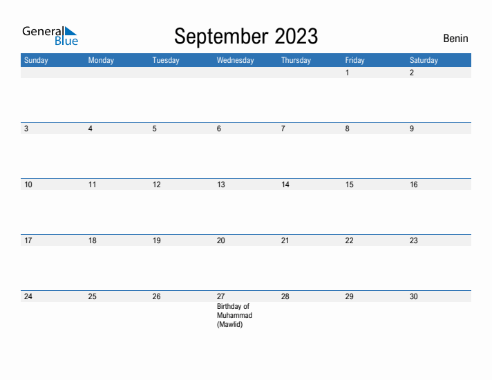 Fillable September 2023 Calendar