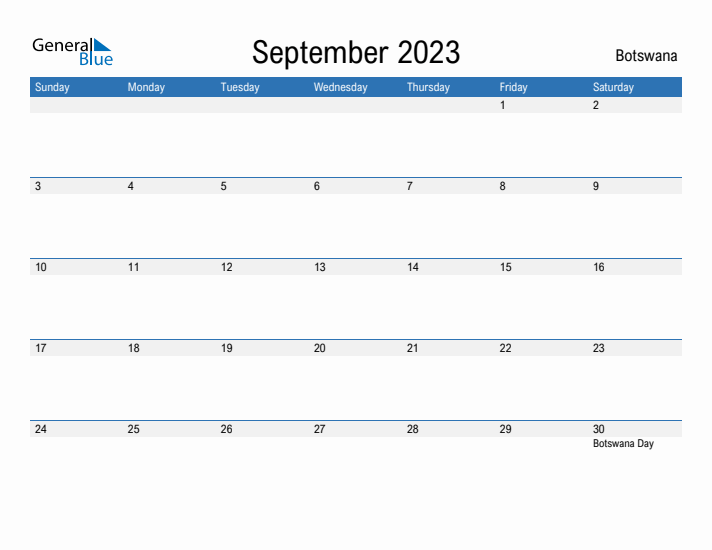 Fillable September 2023 Calendar