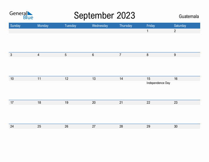 Fillable September 2023 Calendar