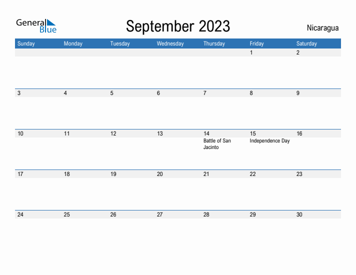 Fillable September 2023 Calendar