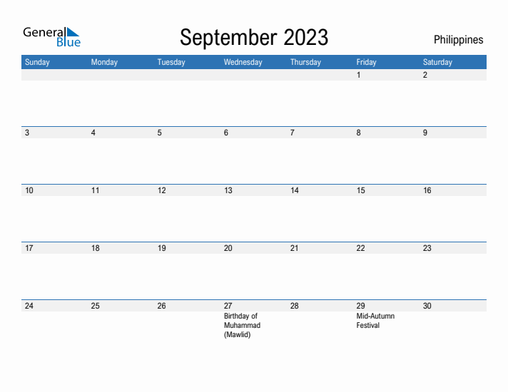 Fillable September 2023 Calendar