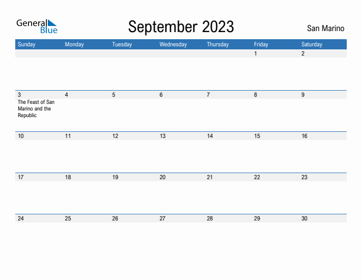 Fillable September 2023 Calendar