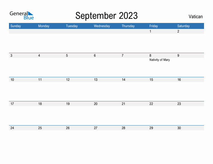 Fillable September 2023 Calendar