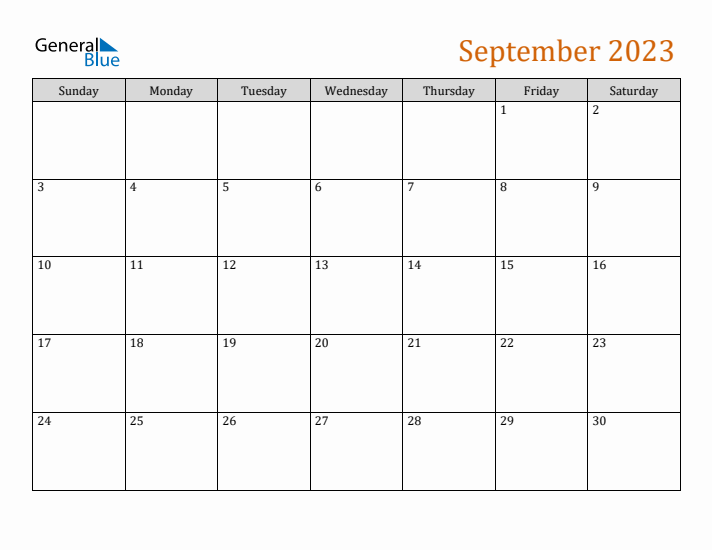 Editable September 2023 Calendar