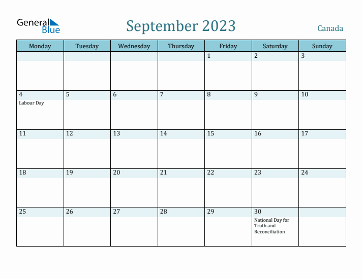 September 2023 Calendar with Holidays