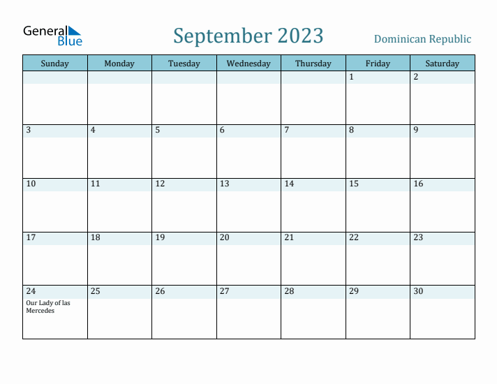 September 2023 Calendar with Holidays