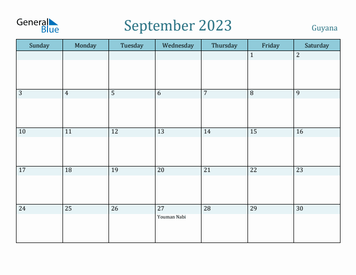 September 2023 Calendar with Holidays