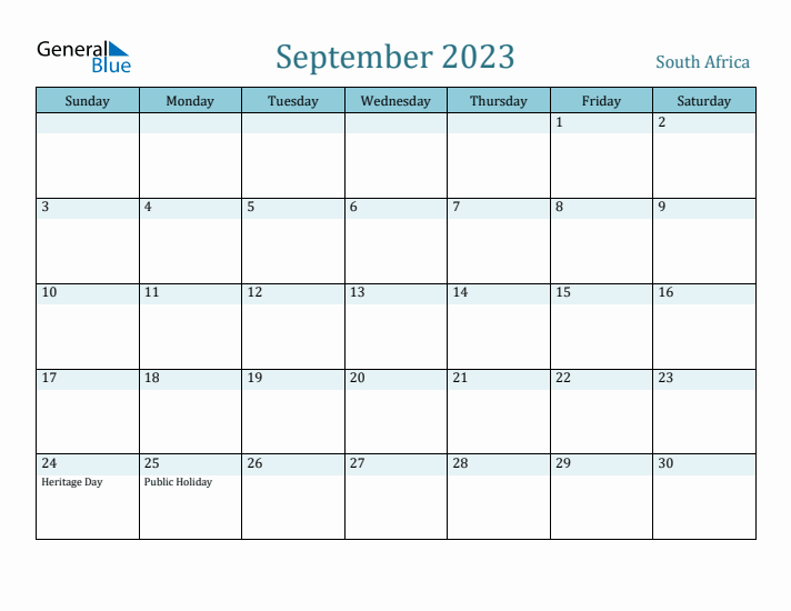 September 2023 Calendar with Holidays