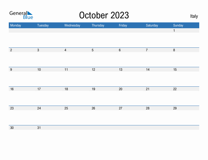 Fillable October 2023 Calendar