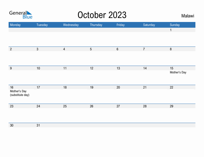 Fillable October 2023 Calendar