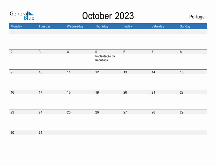 Fillable October 2023 Calendar