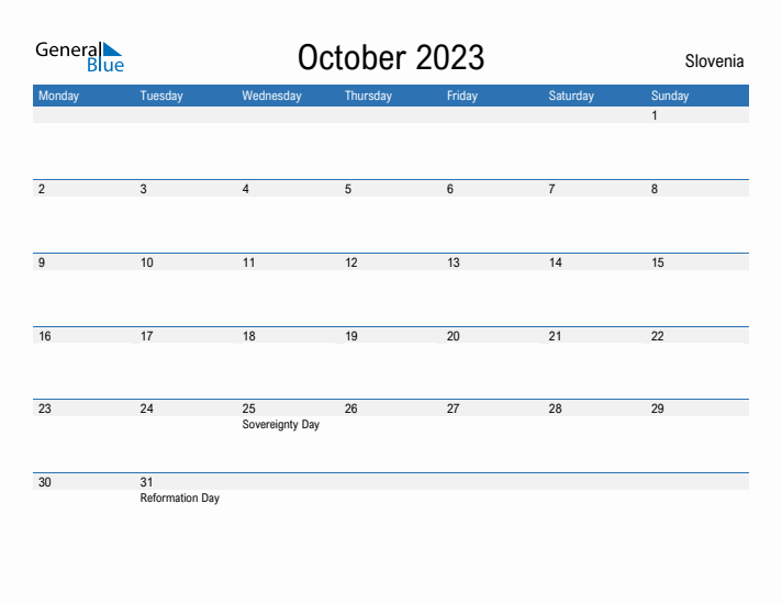 Fillable October 2023 Calendar