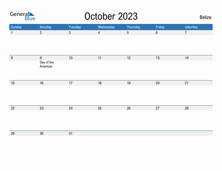 Fillable October 2023 Calendar