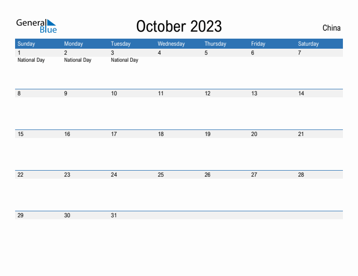 Fillable October 2023 Calendar