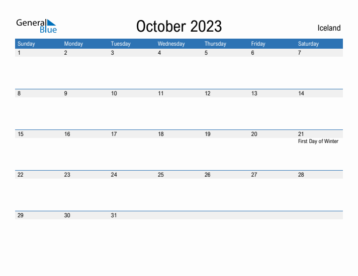 Fillable October 2023 Calendar