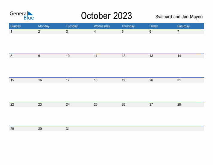 Fillable October 2023 Calendar