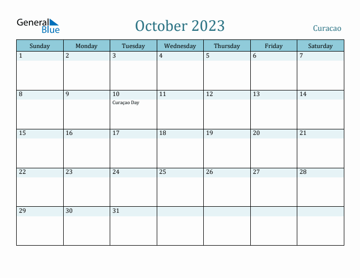 October 2023 Calendar with Holidays