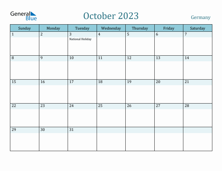 October 2023 Calendar with Holidays