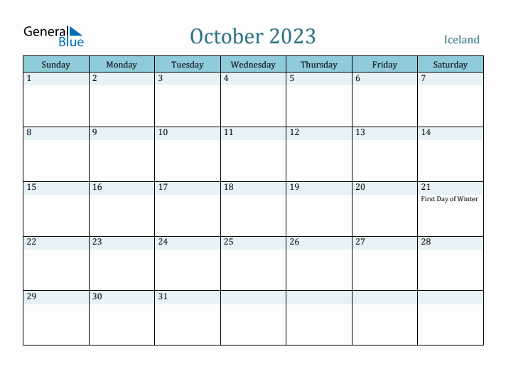 October 2023 Calendar with Holidays