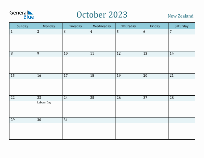 October 2023 Calendar with Holidays