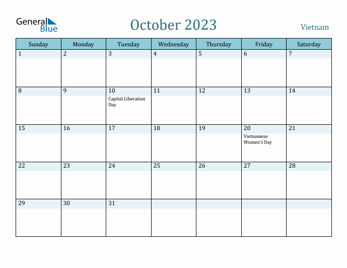 October 2023 Calendar with Holidays