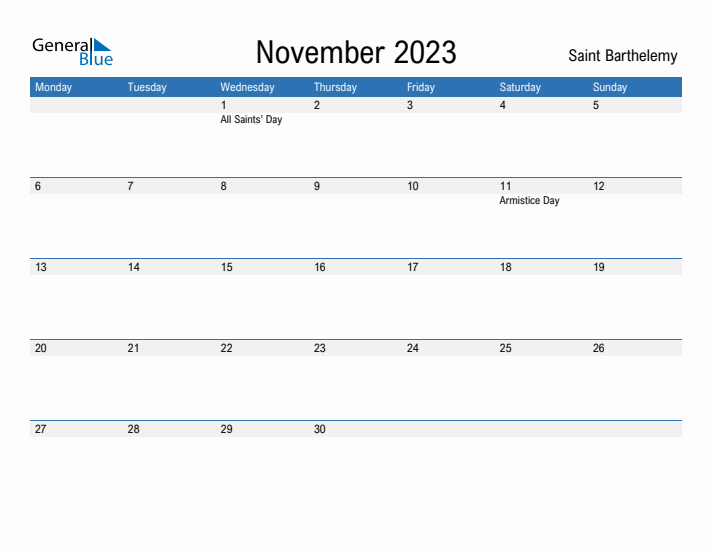 Fillable November 2023 Calendar