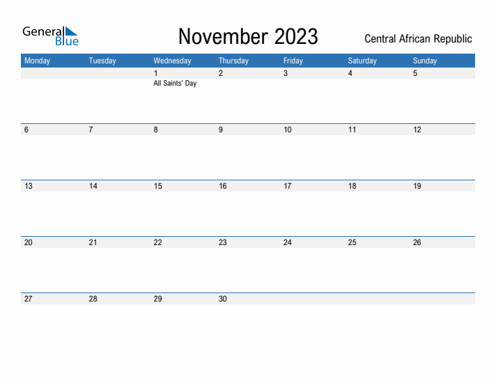 Fillable November 2023 Calendar