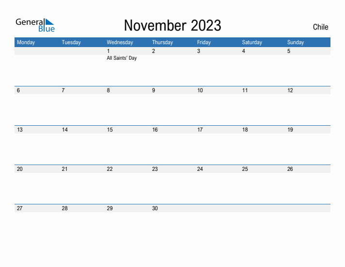 Fillable November 2023 Calendar