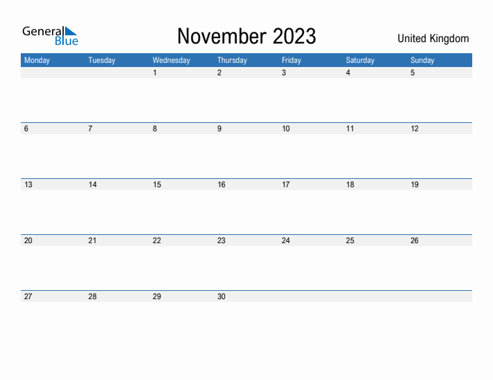 Fillable November 2023 Calendar