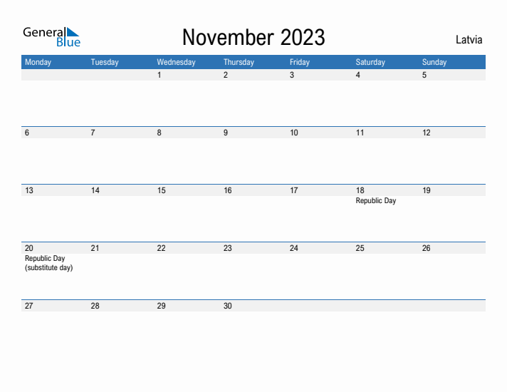 Fillable November 2023 Calendar