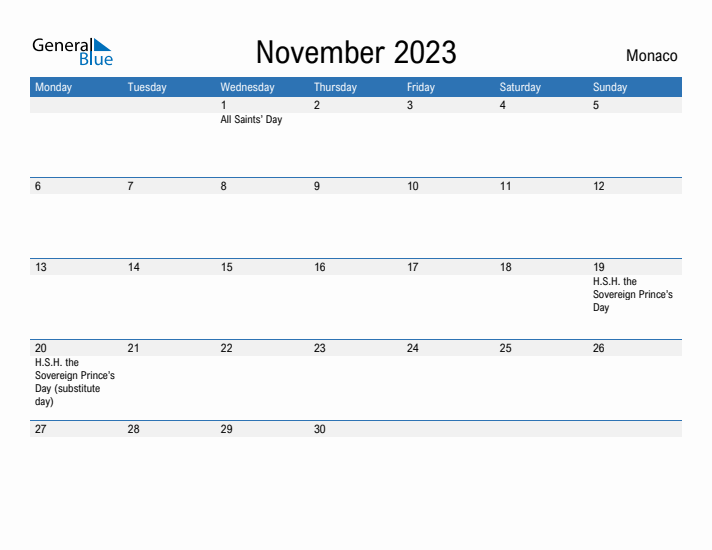 Fillable November 2023 Calendar