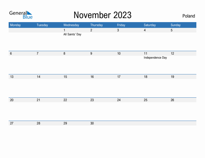 Fillable November 2023 Calendar