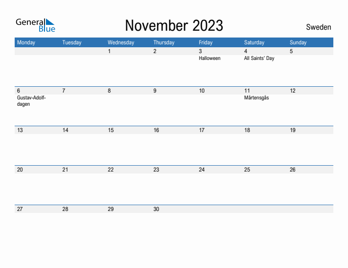 Fillable November 2023 Calendar