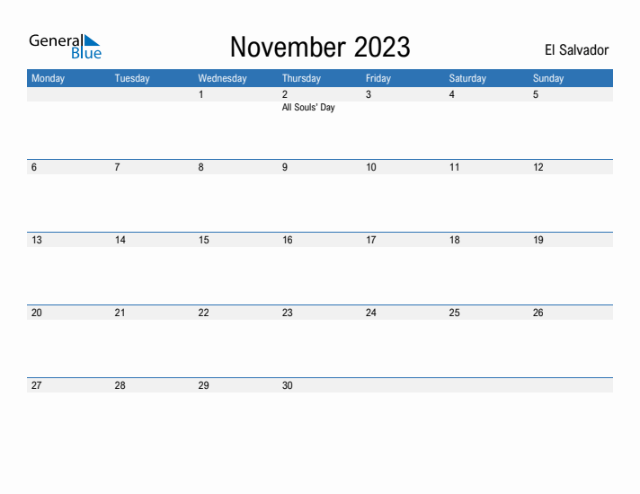 Fillable November 2023 Calendar