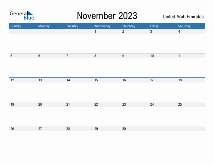 Fillable November 2023 Calendar