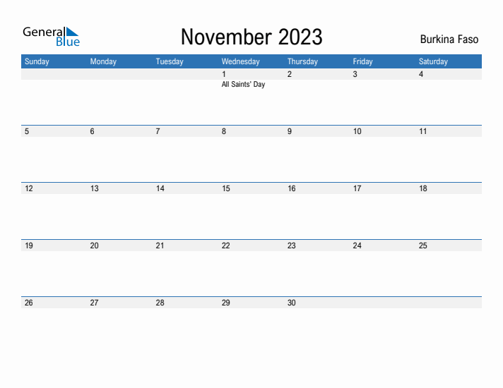 Fillable November 2023 Calendar