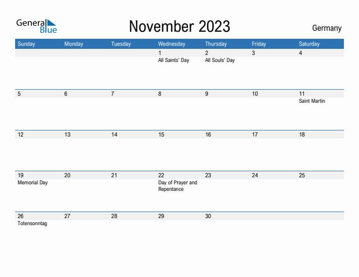 Fillable November 2023 Calendar