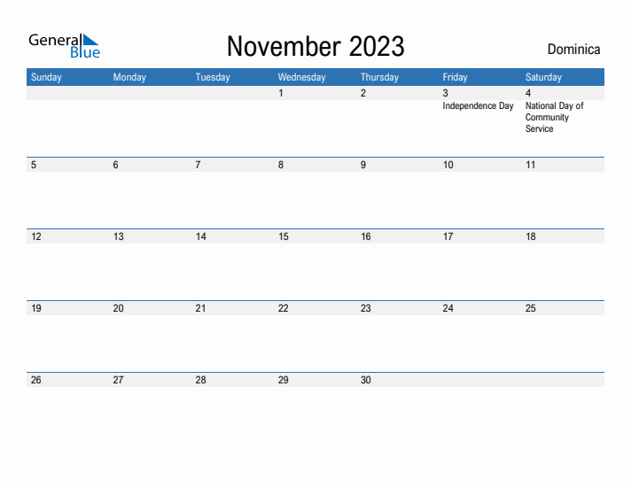 Fillable November 2023 Calendar