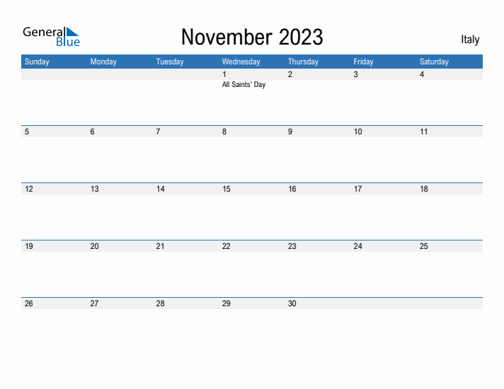 Fillable November 2023 Calendar