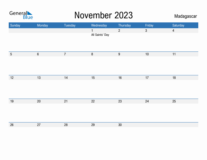 Fillable November 2023 Calendar