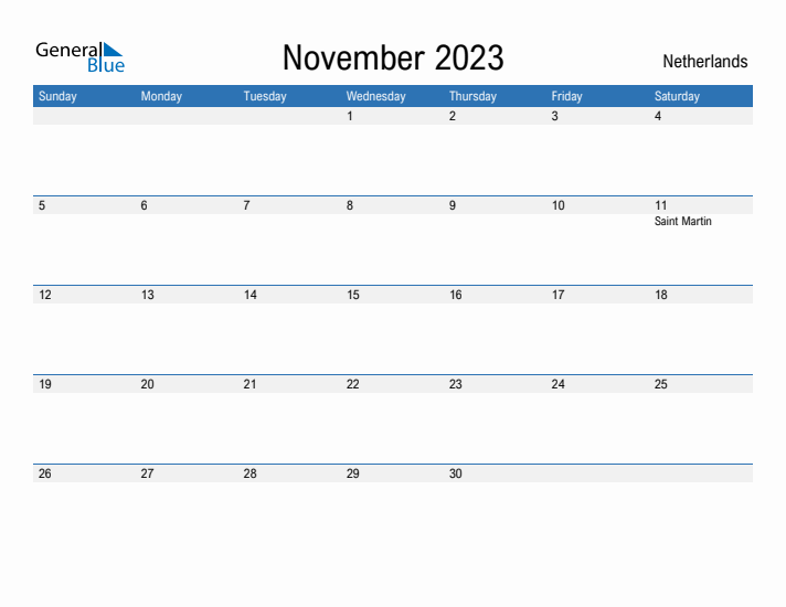 Fillable November 2023 Calendar