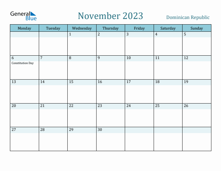 November 2023 Calendar with Holidays