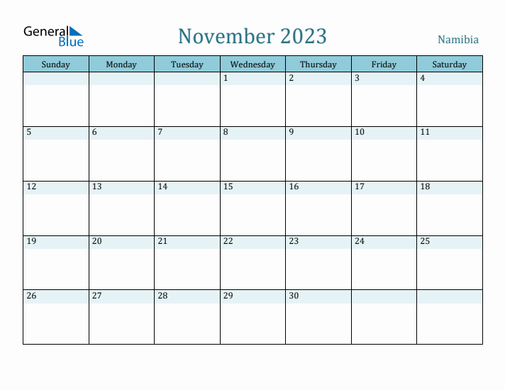 November 2023 Calendar with Holidays