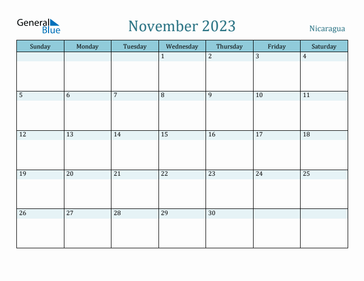 November 2023 Calendar with Holidays