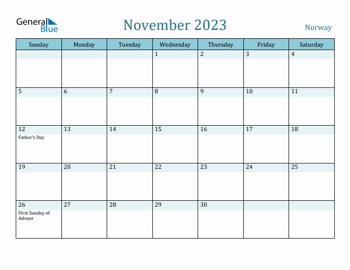 November 2023 Calendar with Holidays