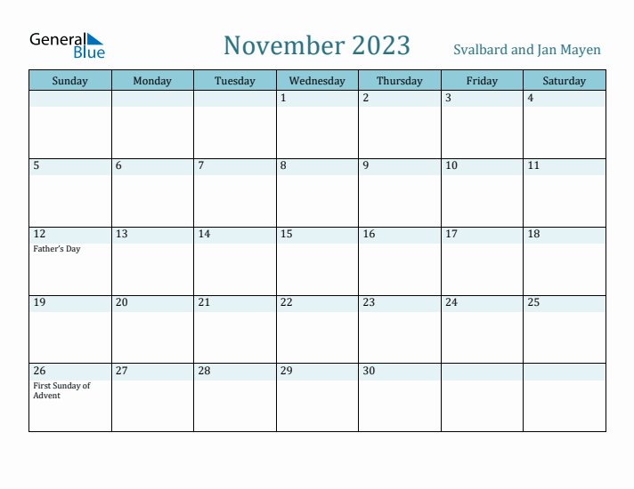 November 2023 Calendar with Holidays