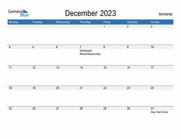 Fillable December 2023 Calendar